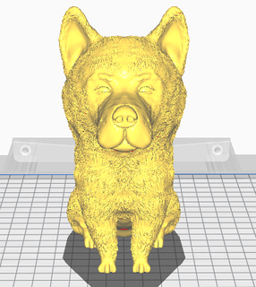 Akita americano cão funko plantador Panela 3d print model - Mito3D