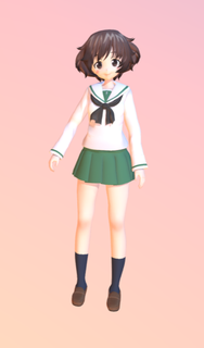akiyama Mädchen Panzer verschiedene Anime 3d Modell Film Finale 3d print model - Mito3D