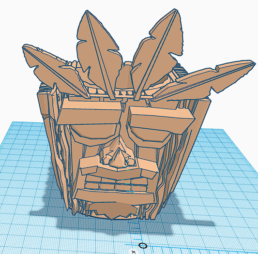 aku fleur pot Accueil maison 3D print model - Mito3D