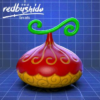 Akuma mi Fude Kurozumi kanjurō diable fruit Fruit Démon anime jouet art fanart tromper soutenir figure collectionner redbushido 3d print model - Mito3D