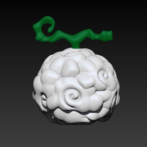 Akuma mi moku Kunst Teufel Obst Stück Raucher 3D print model - Mito3D