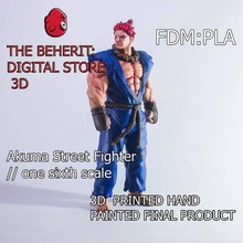 Akuma rua lutador arte estátua jogos personagem videogames ender3 digital3d printing3d 3d print model - Mito3D