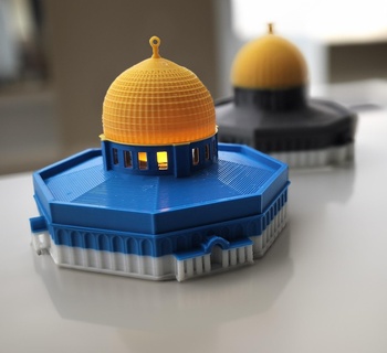 al-aqsa mosque jerusalem dome rock 3d print model - Mito3D
