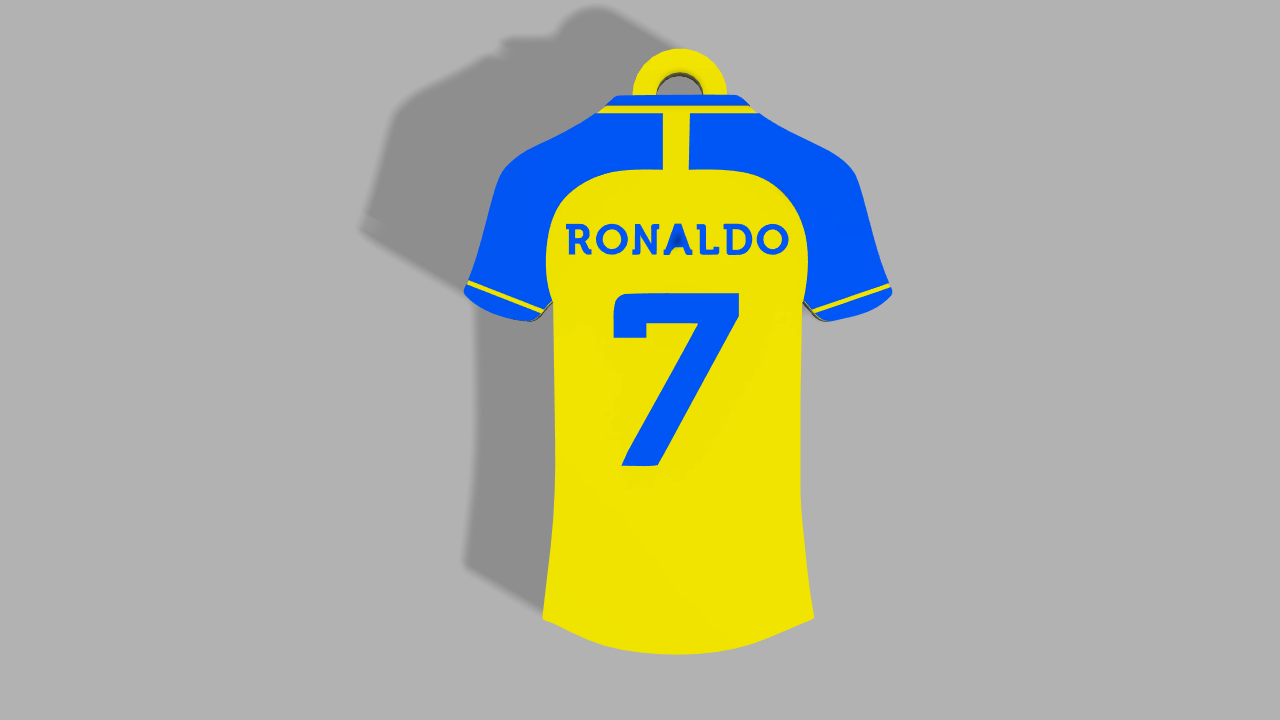 al Text ronaldo Jersey Schlüsselbund cr7 Christian 3D print model - Mito3D