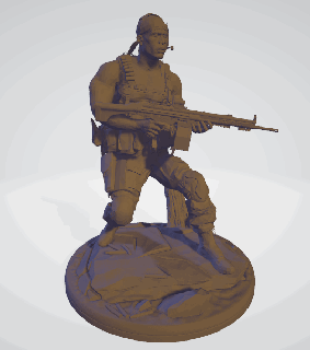 al simmons operator mw2 - warzone 2 mw game hero figure toy easy poly call attack war cool weapon cartoon 3d print model - Mito3D