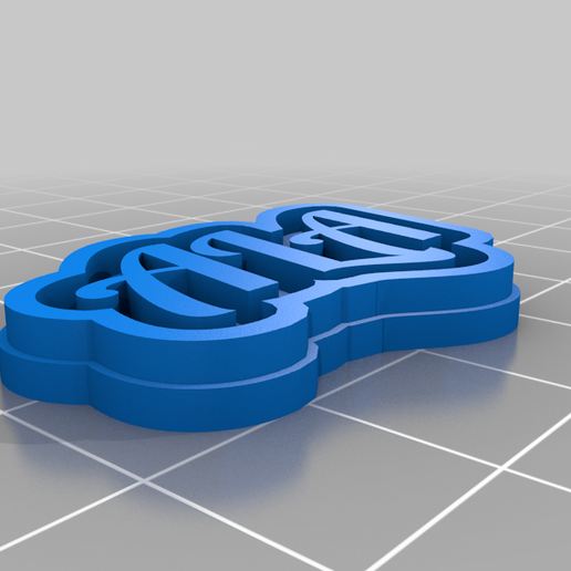 ala Handtuch Schmuck angepasst Schlüsselanhänger 3D print model - Mito3D