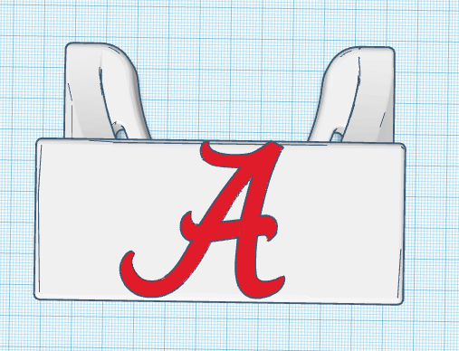 alabama Futbol ayakta durmak 3D print model - Mito3D