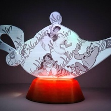 Aladdin Litho Lampe Lithophan Lithophanie Aladin Jasmin Sektion Anime Zeichnung Walzer Disney Magie Ingenieurwesen or Weiß 3d print model - Mito3D