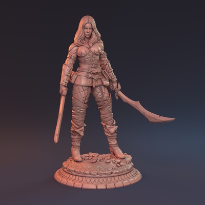 alamanta sondt game sword magic assassin dagger 3dprintable elves scout killer pathfinder mythrealgames 3d print model - Mito3D