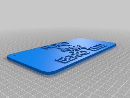 alamo cartello arte personalizzato segni loghi 3d print model - Mito3D