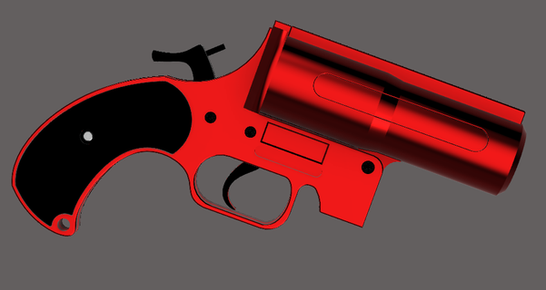 alan svegliarsi bagliore pistola 3d modello Stampa cosplay puntello videogiochi rimedio orrore Fai 3d print model - Mito3D