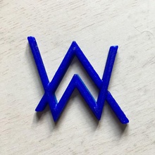 alan walker logo home alone singmetosleep thespectre strength alanwalker symbol door key ring decoration 3d print model - Mito3D