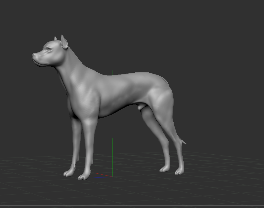 Grand danois Espagnol chien pitbull animal compagnie trophée chiens 3D print model - Mito3D