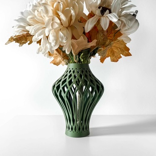 Büyük dane vazo modern benzersiz ev dekor kurutulmuş korunmuş çiçek aranjman stl dosya Bahçe kapalı Çiçekler bitkiler vazolar 3d print model - Mito3D
