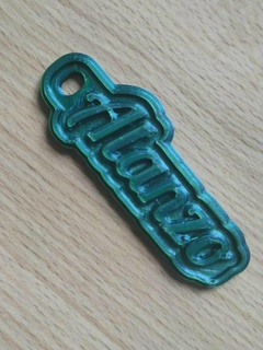 alanzo key ring 3d print model - Mito3D