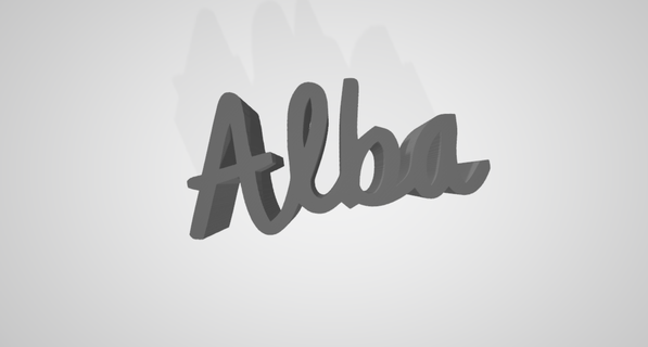 alba first name th aur lie zo thea 3d print model - Mito3D
