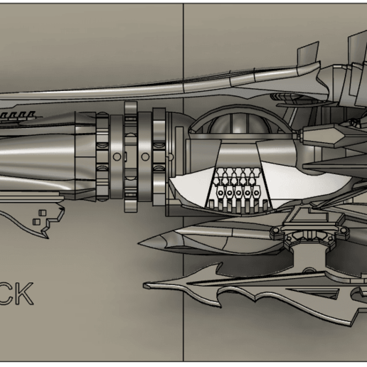 albator 2013 arcadia mezza pensione art atlantide capitan harlock death shadow modelli 3D print model - Mito3D