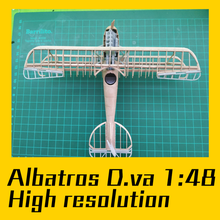albatros dva-Skala model1 48 Spiel Modell kit Flugzeug diy fighter puzzle - Spielzeug modelkit Bau ww1 Bau-Spielzeug naval Doppeldecker die Aerodynamik 3d print model - Mito3D