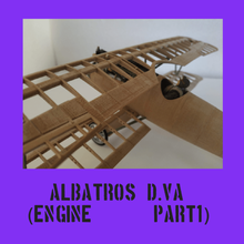 Albatros dva-Teil 1 Spiel Flugzeug diy fighter kit Modell plan puzzle - Spielzeug modelkit Bau ww1 Bau-Spielzeug naval Doppeldecker die Aerodynamik 3d print model - Mito3D