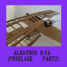 albatross dva, parte 2 gioco modello in kit aeromobili aereo il fai da te fighter piano di puzzle giocattolo modelkit costruzione ww1 giocattoli navale biplano aerodinamica 3d print model - Mito3D