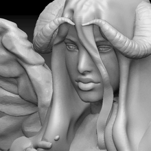 albedo overlod game hot anime sculpture character 3d print model - Mito3D