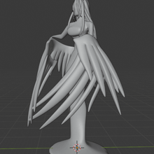 albedo modelo único a arte overlord anime kawaii waifu 3d print model - Mito3D