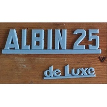 albin 25 luxe decal sign 3d print model - Mito3D