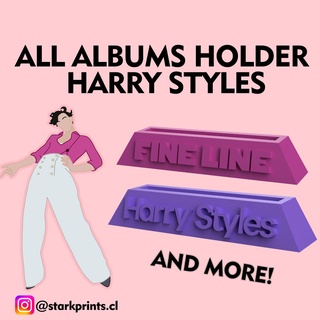 albums holder harry styles - cd support complete 3d print model - Mito3D