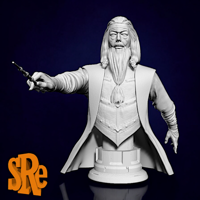 albus dumbledore büste harry töpfer kunst rum hermine alastor launisch fan art voldemort ron weasley snape draco malfoy 3d print model - Mito3D