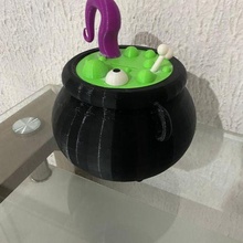 alcancia form cauldron gadget halloween 3d print model - Mito3D