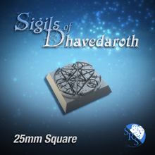 alchemy square base set demon fantasy gaming medieval miniatures rpg warhammer wizard magic tabletop symbols bases occult tzeench 3d print model - Mito3D