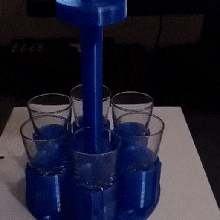 alcohol shoot holder gadget drink petg vodka rum party music disco 3d print model - Mito3D