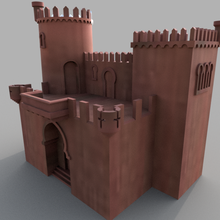 alcoy's festival castle architecture medieval alcoy 3d print model - Mito3D