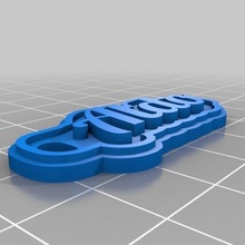 aldo Schmuck angepasst Schlüsselanhänger 3d print model - Mito3D