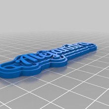 alejandra customized keychains 3d print model - Mito3D