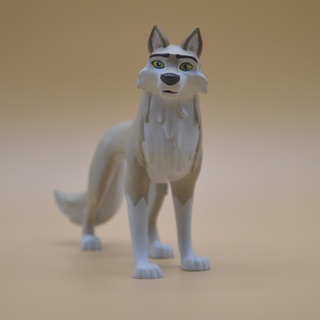 aleu stl blanc chien Loup rauque mignonne animal dessin animé 3d print model - Mito3D