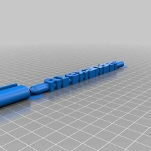 Alex personalizado bic palabra bolígrafo oficina 3d print model - Mito3D
