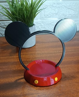 alexa echo dot 4th 5th generation - mickey mouse Home support loudspeaker decoration deco art toy amazon disney walt 3d print model - Mito3D