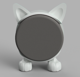 alexa echo dot cat 3d print model - Mito3D