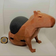 alexa écho point soutien base Capybara 4 intelligent orateur assistant amazone iot titulaire monter décor 3d print model - Mito3D