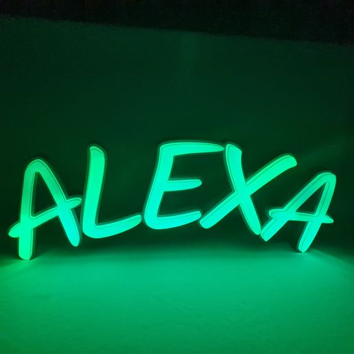 alexa lamp decoration emoticons lighting in love ornament led heart pixel 3D print model - Mito3D