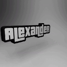 alexander - illuminated sign  letters    light sign luminous decoration led  business alexander