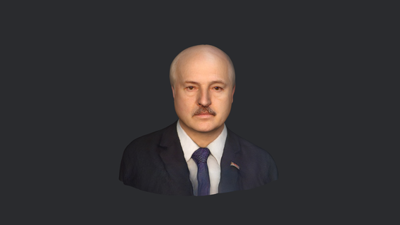 Alexandre lukashenko bust tête visage prêt 3d impression 3d print model - Mito3D