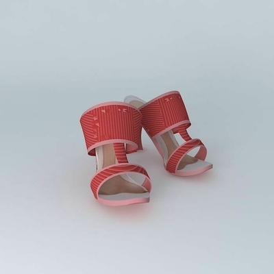 alexander mcqueen bar sandale 5 düne schuhe mode schuhwerk damen schuh sam edelmann charakter kleidung 3d print model - Mito3D