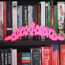 alexandra graffiti scultura art giocattolo desktop la tipografia i 3d print model - Mito3D