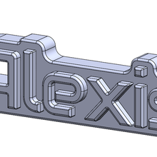 Alexis clé bague gadget 3d print model - Mito3D