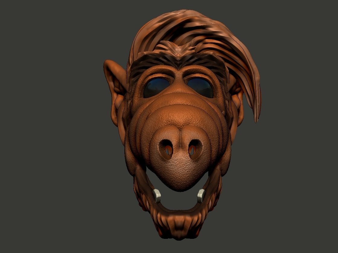 alf mask alien 80's 3D print model - Mito3D