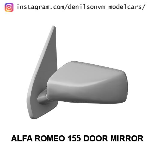 esparto Romeo 155 puerta espejo 1 24 25 retrovisor 3D print model - Mito3D