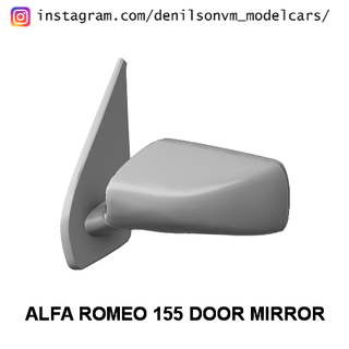 alfa romeo 155 door mirror 1 24 25 retrovisor side 3d print model - Mito3D