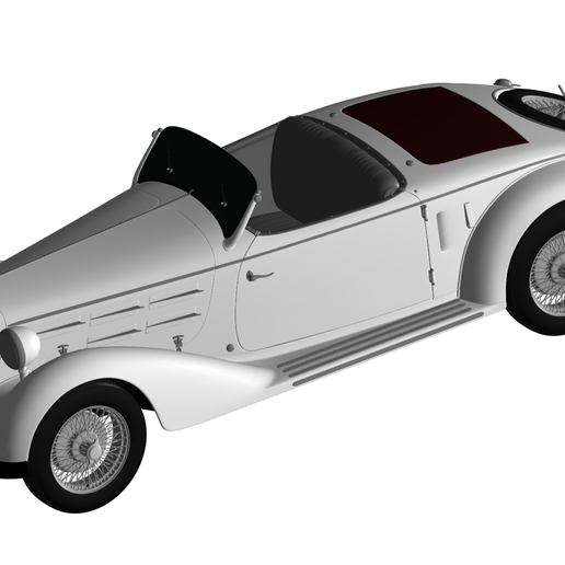 alfa Romeo 6c 2300 Touring Pescara Spinne 1935 3D print model - Mito3D